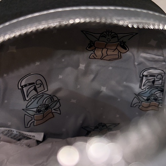 COPY - NWT DISNEY LOUNGEFLY Star Wars the Mandalorian & Grogu Glow in the Dark … - Picture 8 of 8